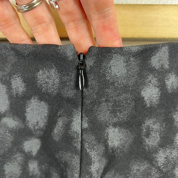 Rag & Bone Simone Pants Size 2 Leopard Print Ankle Cropped Mid Rise Black Work - Picture 10 of 13